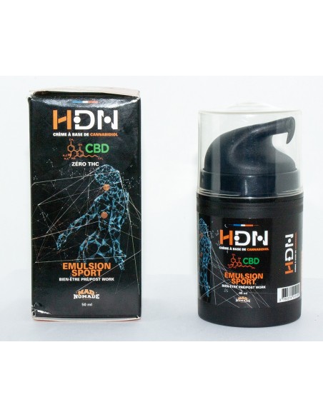 H.D.N EMULSION SPORT - Bien-être Pré/Post Work - Crème à base de CBD