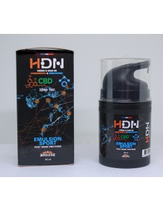 H.D.N EMULSION SPORT - Post Work Frictions - Crème à base de CBD et Emulozone